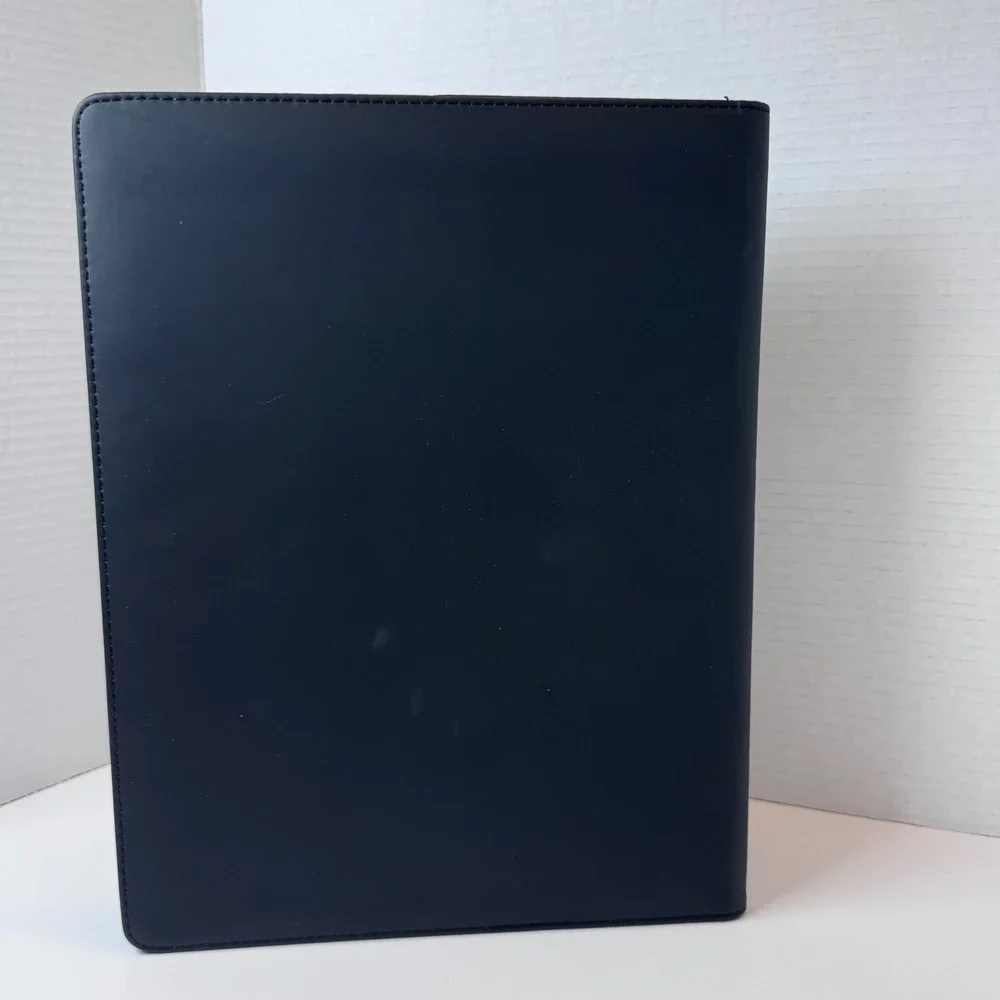 Disney Vacation Club Padfolio Portfolio Unisex Black Silver DVC Logo Pen Pad
